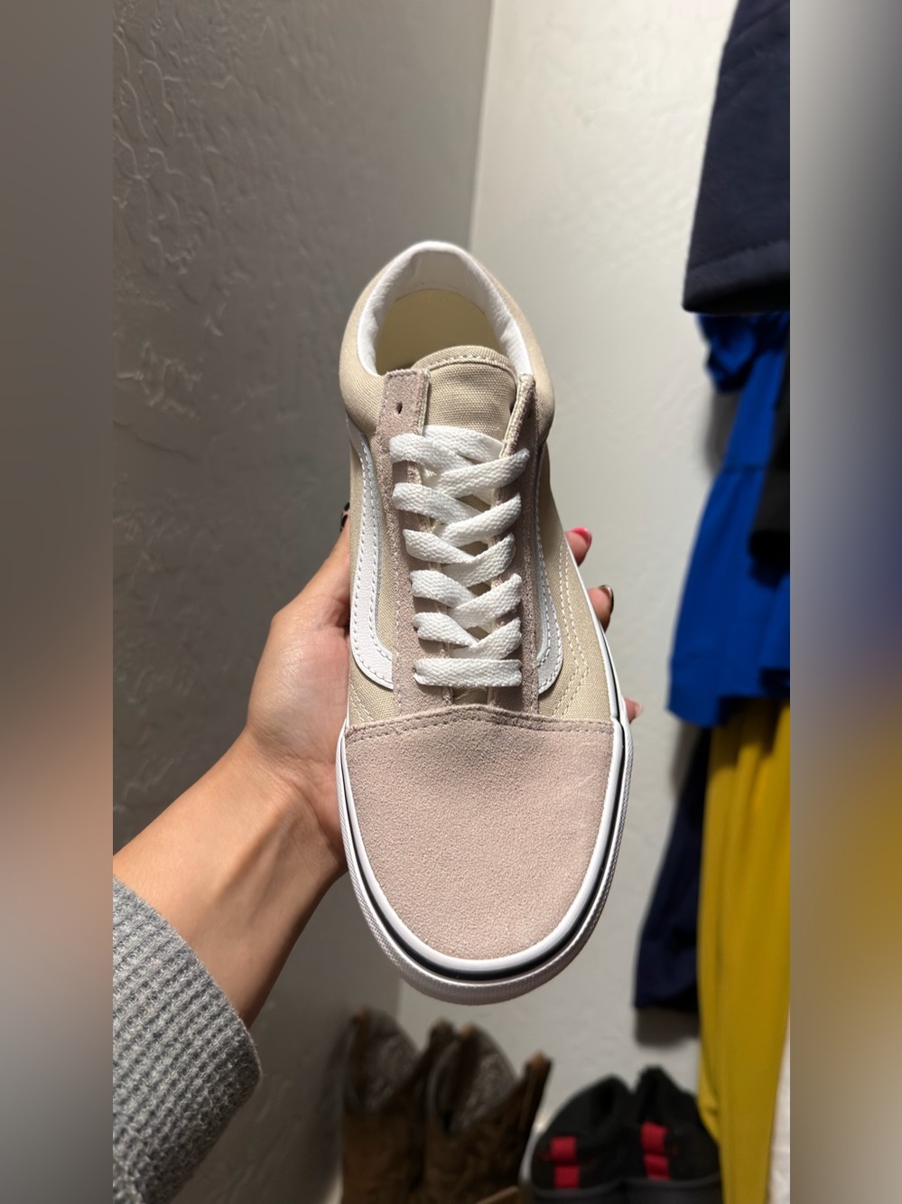 Vans Old Skool Classic Women's Low-Top Sneaker in Light Beige